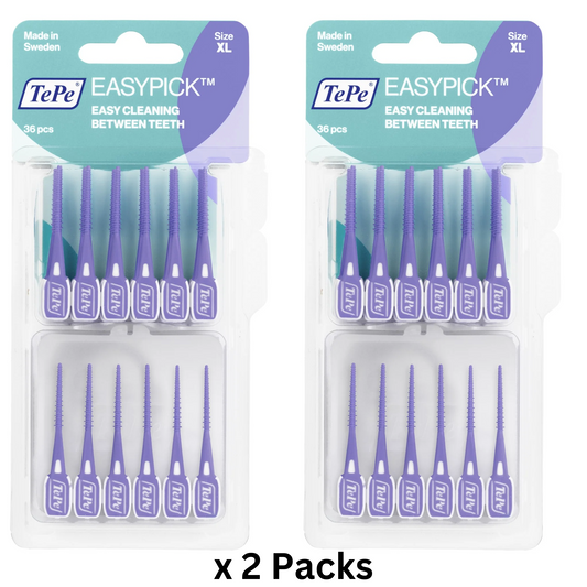 TePe EasyPick Purple XL 36's - Tooth Picks X 2 Packs