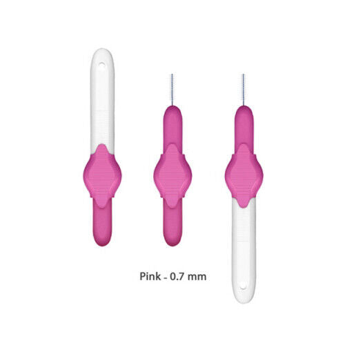 Stoddard Icon Optim Interdentals 8's - 2 Packs of 8 Interdental Brushes Size 0 Pink