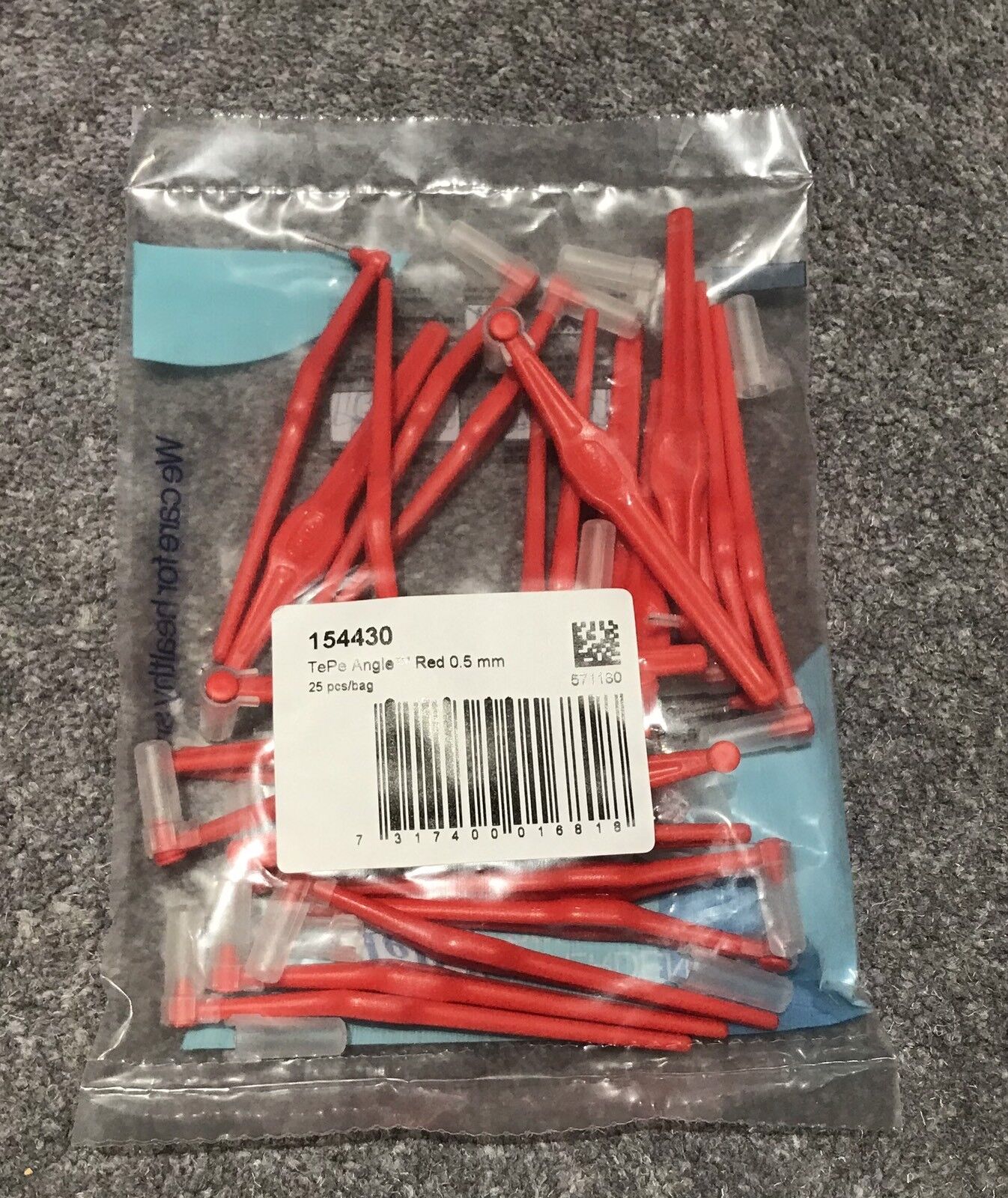 TePe Angle Red Size 2 - 0.5mm Interdental Brush - 1 Pack of 25 Brushes