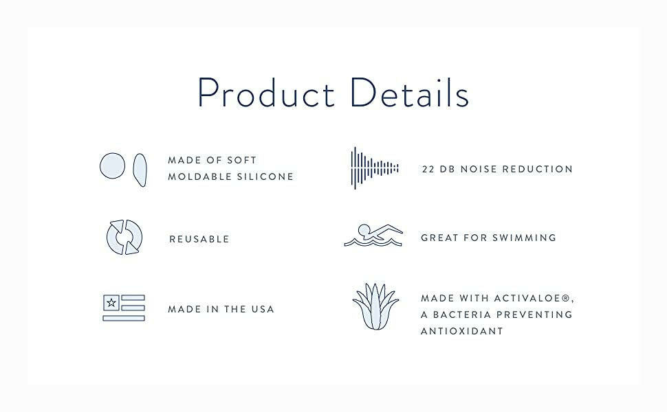 BioEars Soft Silicone Earplugs x 10 Packs