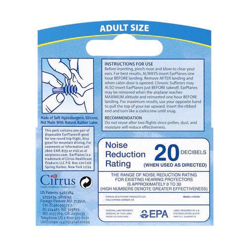 EarPlanes for Adults