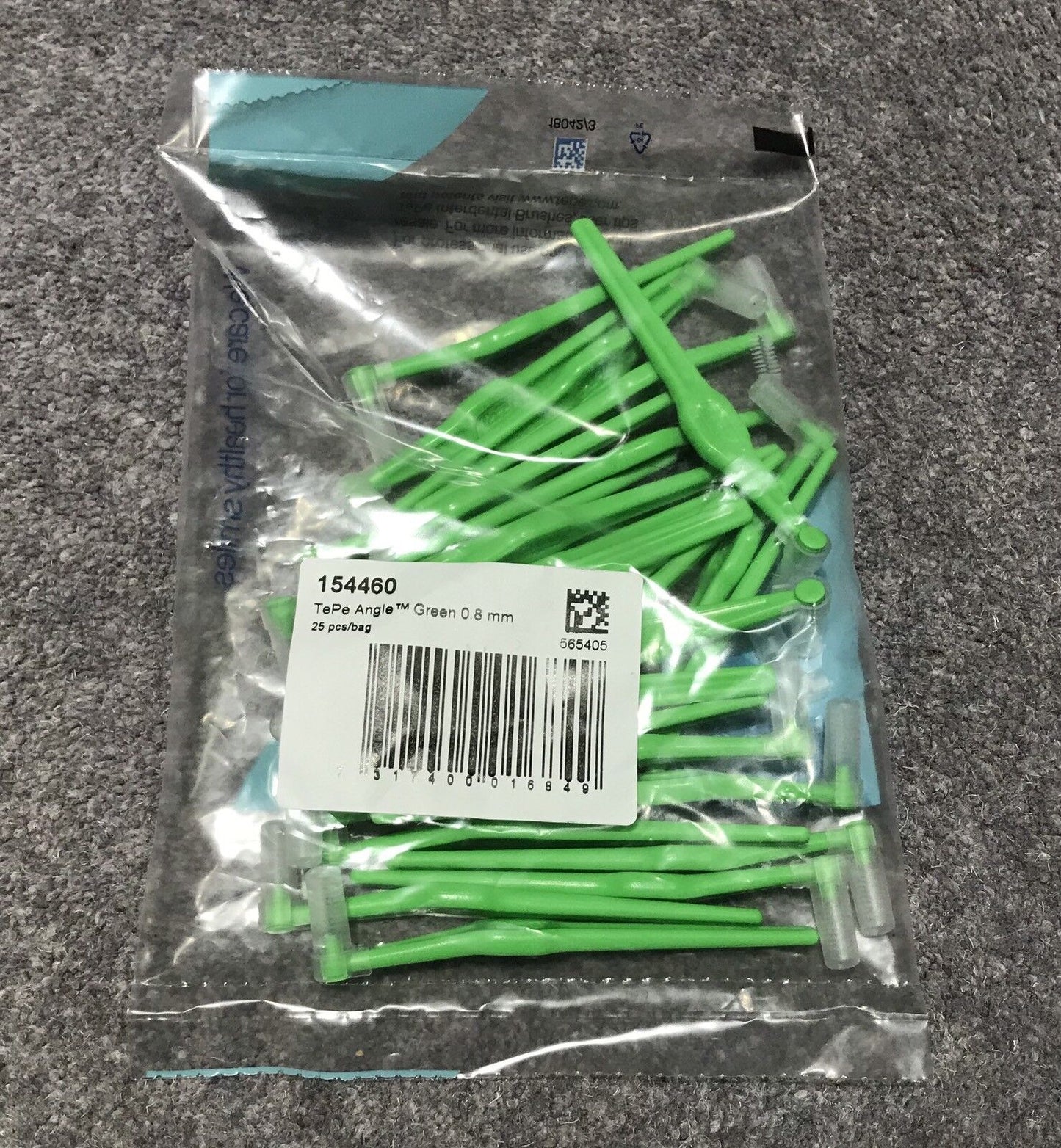 TePe Angle Green Size 5 - 0.8mm Interdental Brush - 1 Pack of 25 Brushes
