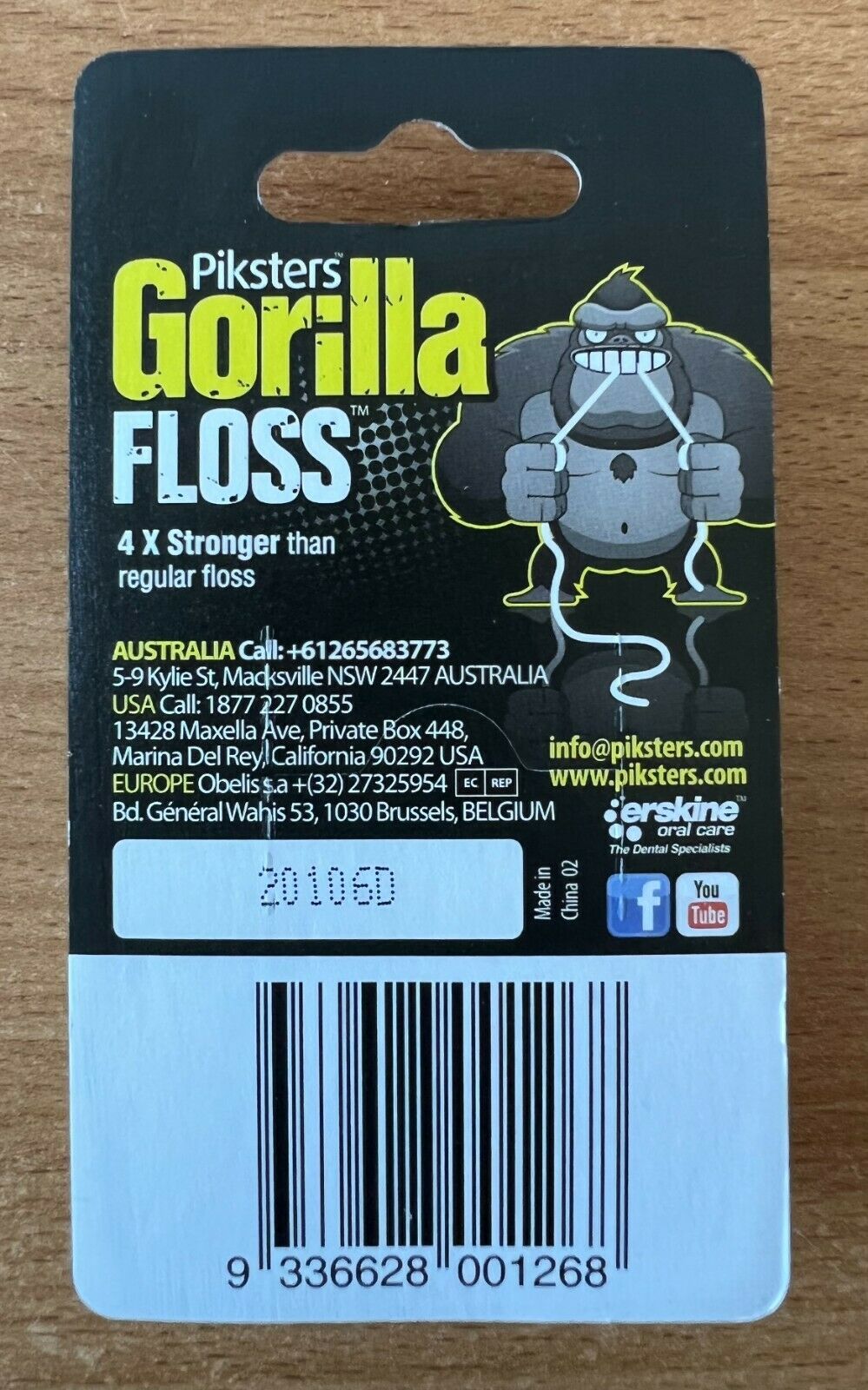 Piksters Gorilla Dental Floss 30m x 2 Packs
