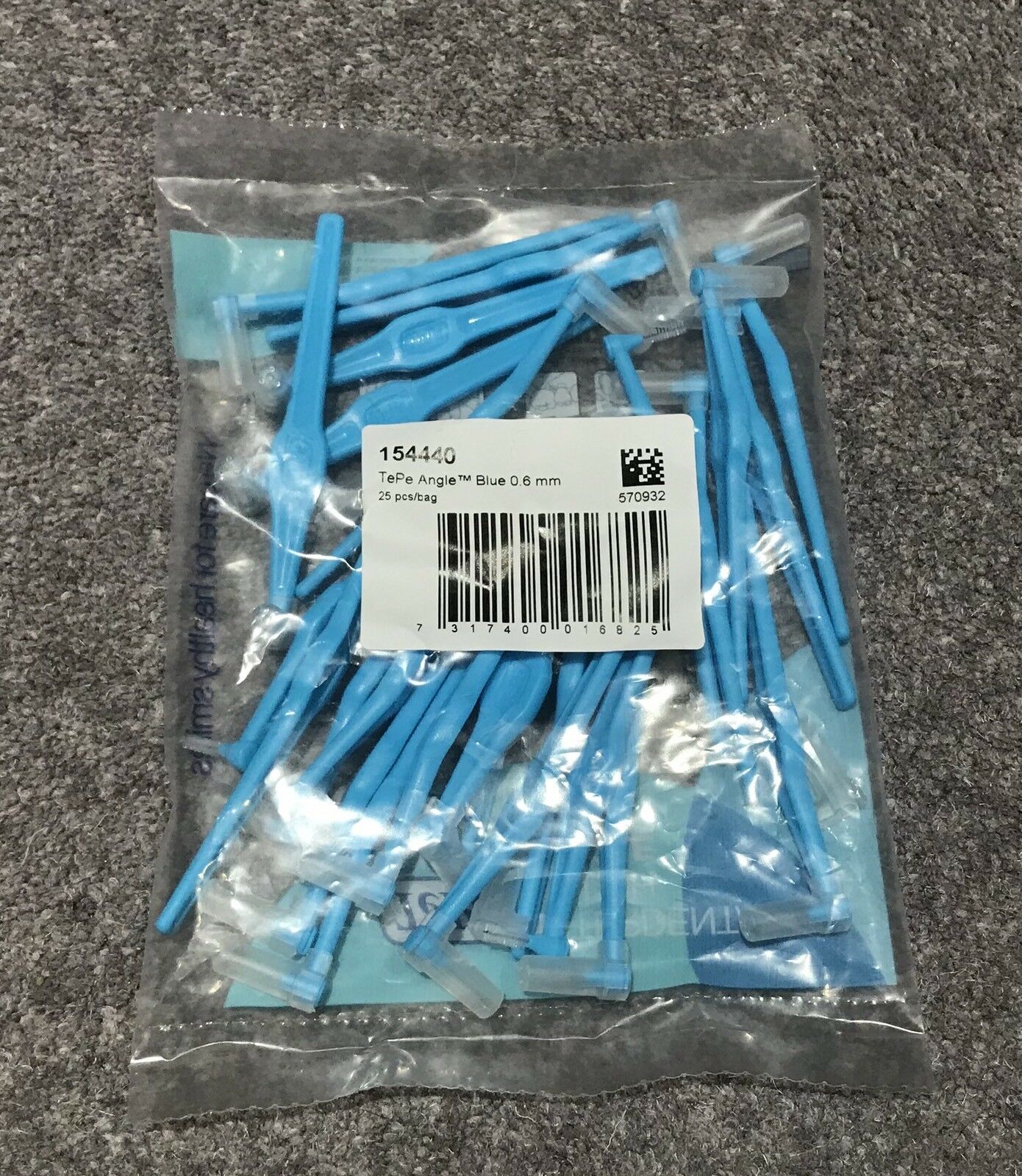 TePe Angle Blue Size 3 - 0.6mm Interdental Brush - 1 Pack of 25 Brushes