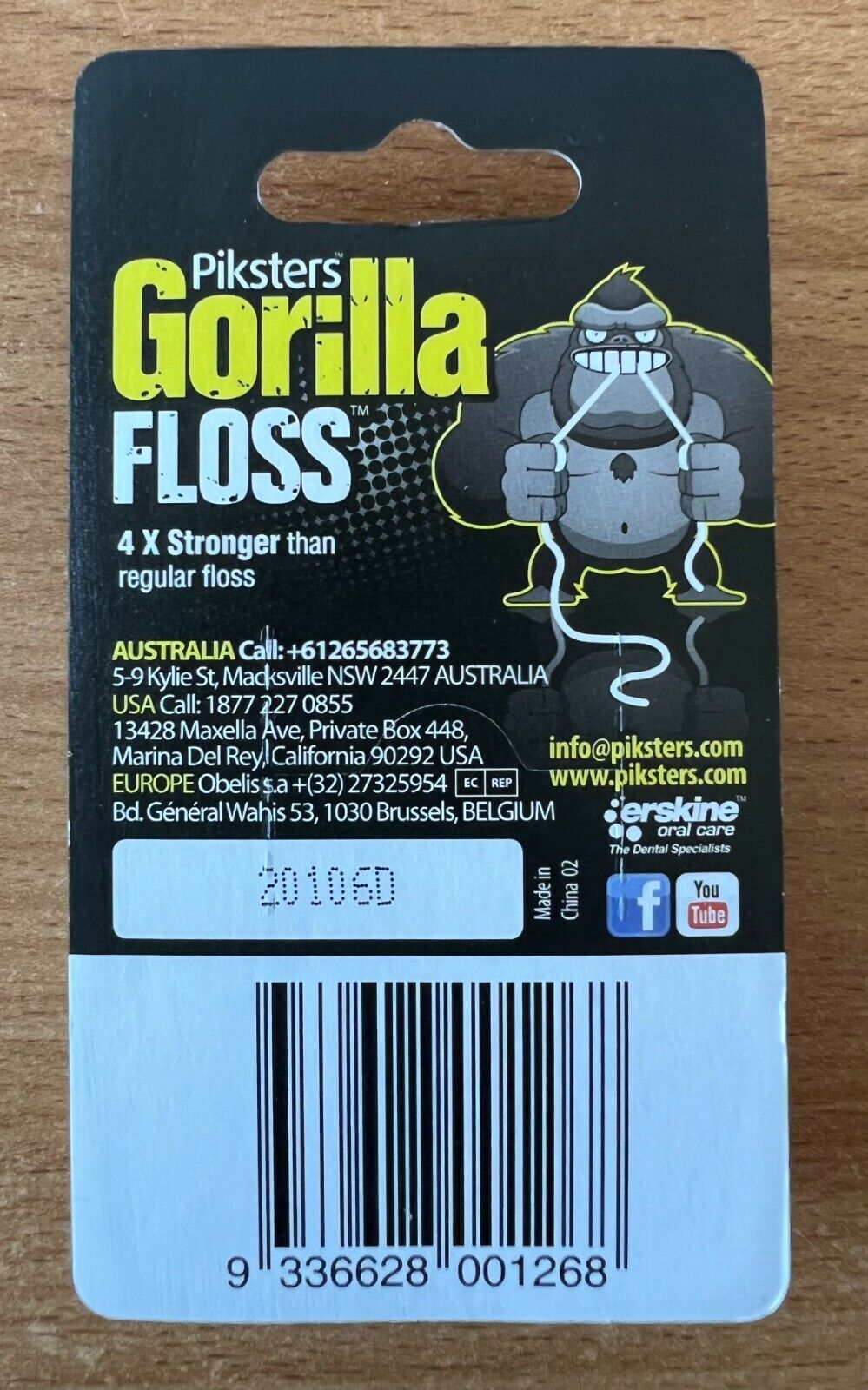 Piksters Gorilla Dental Floss 30m - 4x Stronger than Regular Floss Unbreakable