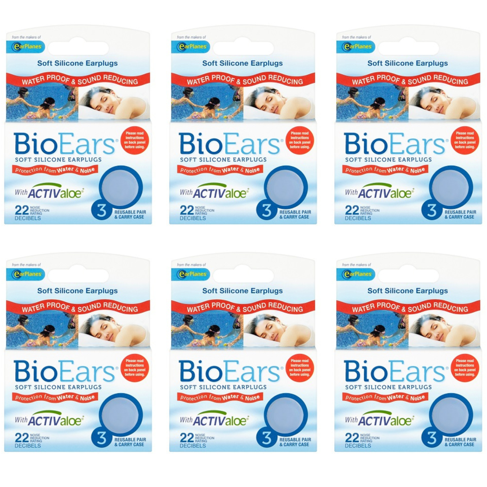 BioEars Soft Silicone Earplugs x 6 Packs – dentalpick