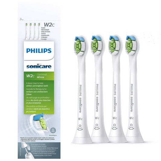 4 x Philips Sonicare W2c Optimal White Mini Replacement Brush Heads BrushSync