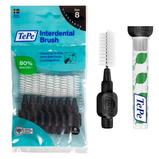 Tepe Interdental Brushes BLACK Size 8 x 1 Pack