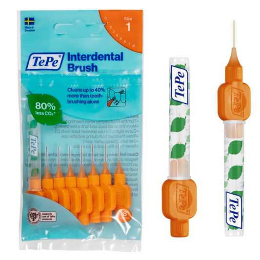 Tepe Interdental Brushes ORANGE Size 1  x 1 Pack