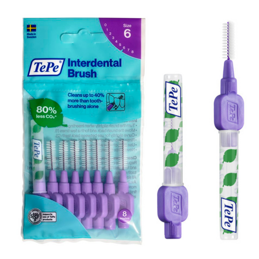 Tepe Interdental Brushes Purple Size 6 x 1 Pack