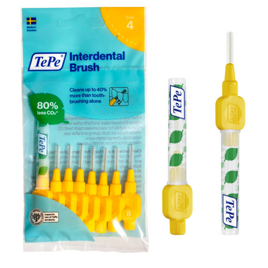 Tepe Interdental Brushes YELLOW Size 4 x 1 Pack