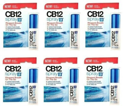6 x CB12 Oral Spray Instant Freshness NEW Fresh breath spray 15ml