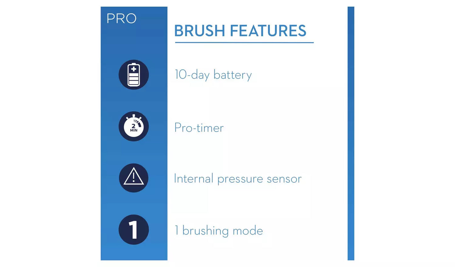 Oral-B Pro1 650 Rechargeable Electric Toothbrush Cross action