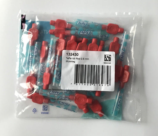 Tepe Interdental Brushes RED Size 2  x 1 Pack of 25