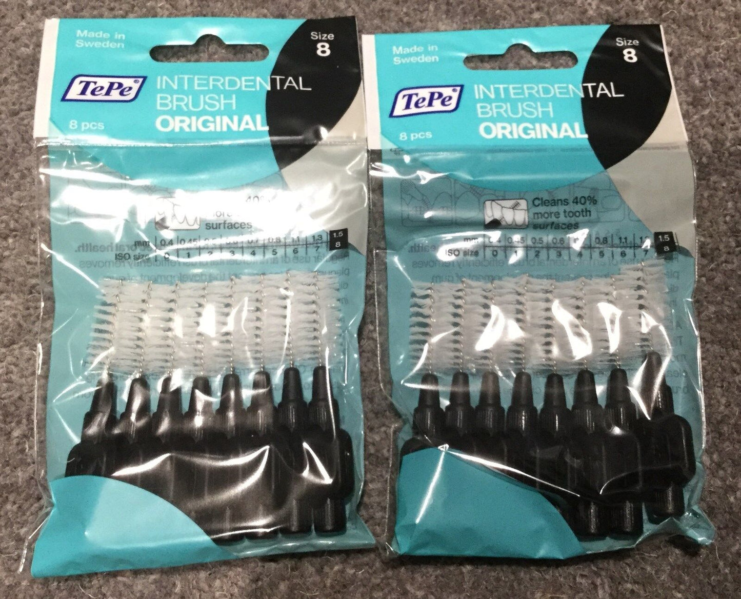 Tepe Interdental Brushes choose your size 2 packs of 8 in this sale