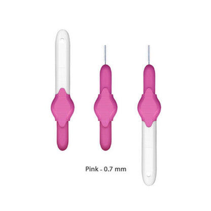 Stoddard Icon Optim Interdentals 8's - 2 Packs of 8 Interdental Brushes Size 0 Pink