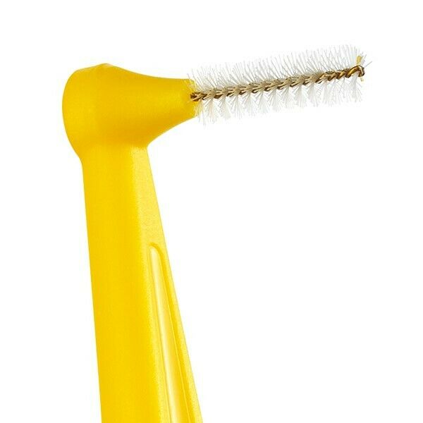 TePe Angle Yellow Size 4 - 0.7mm Interdental Brush - 1 Pack of 25 Brushes