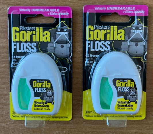 Piksters Gorilla Dental Floss 30m x 2 Packs