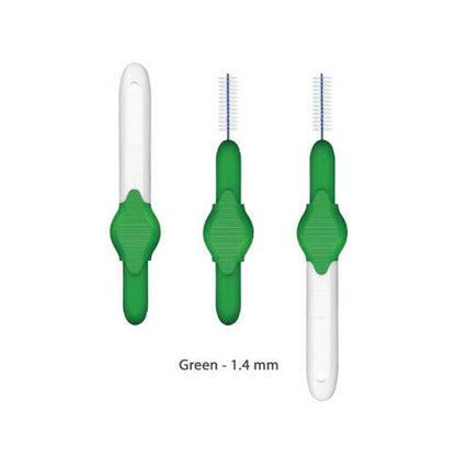 Stoddard Icon Optim Interdentals 8's - 2 Packs of 8 Interdental Brushes Size 5 Green