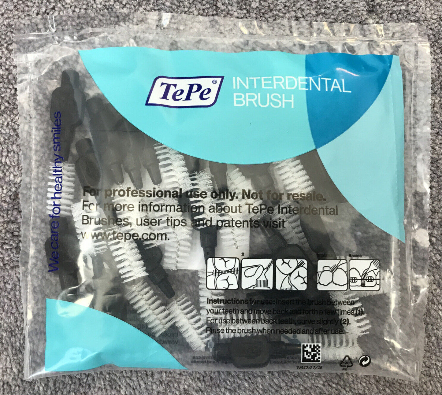 TePe Interdental Brush Black 1.50mm Bulk Packs of 25 - Leading Oral Health Brand