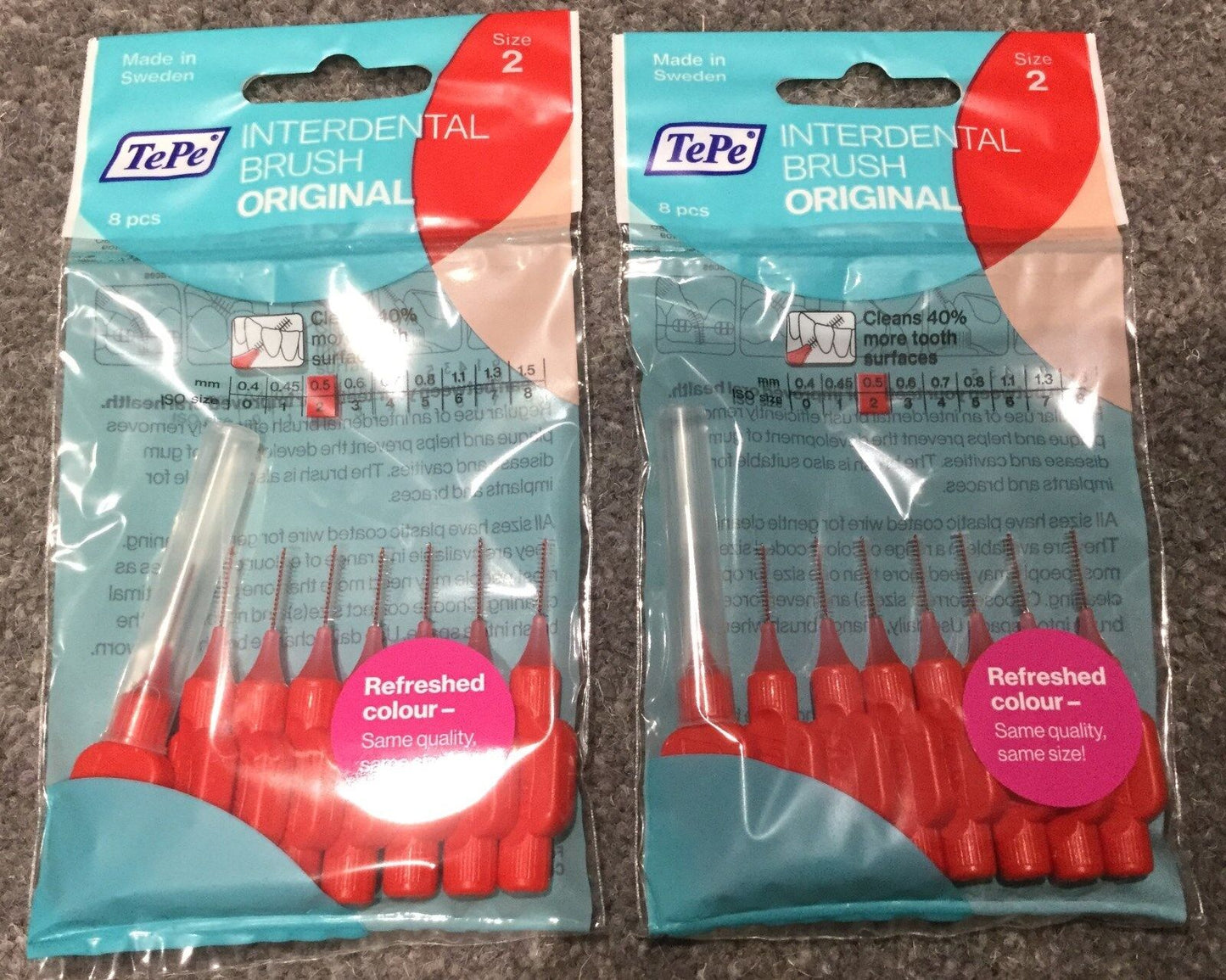 Tepe Interdental Brushes choose your size 2 packs of 8 in this sale