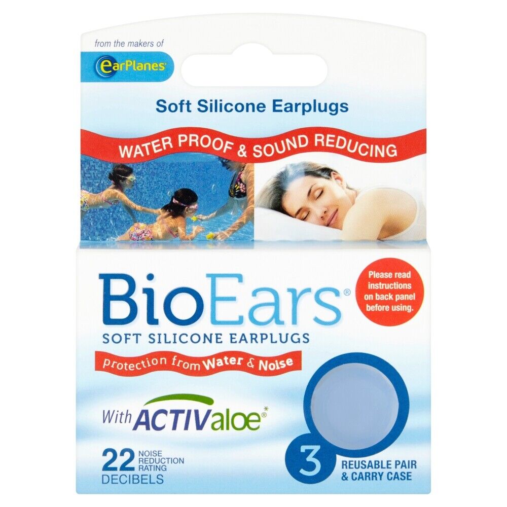 BioEars Soft Silicone Earplugs x 10 Packs