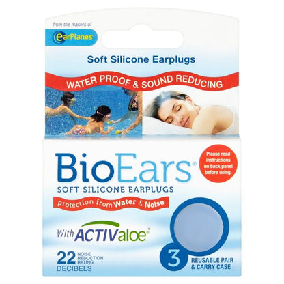 BioEars Soft Silicone Earplugs x 10 Packs