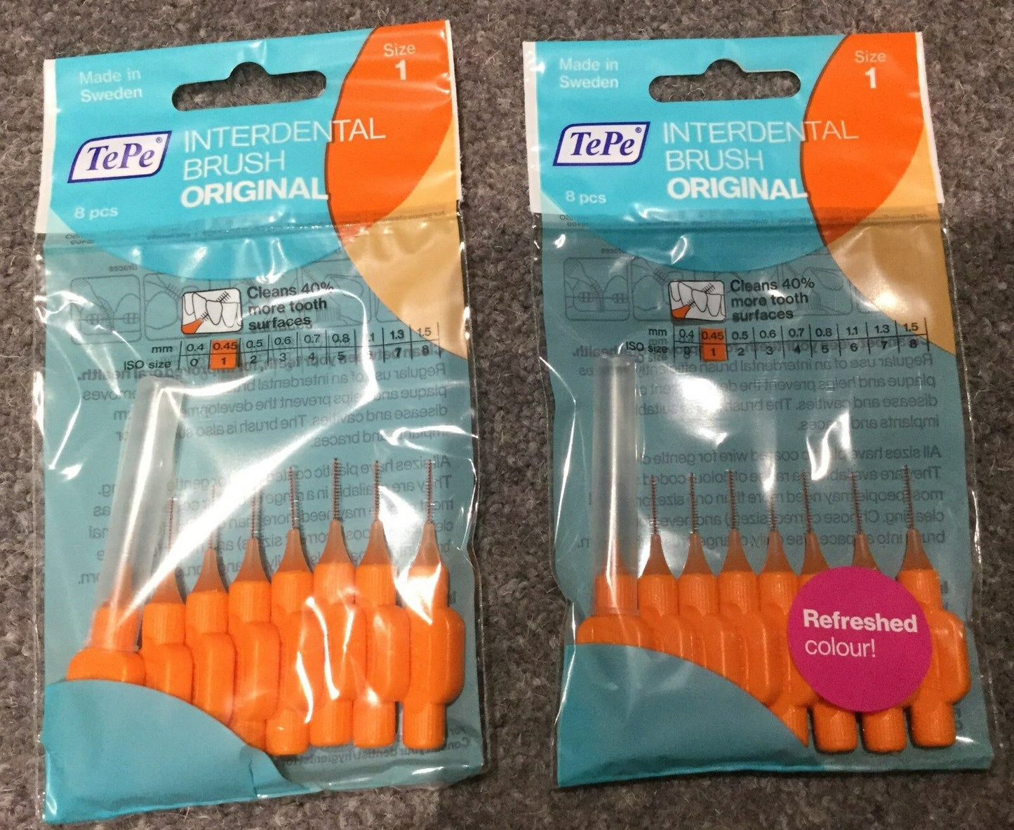 Tepe Interdental Brushes choose your size 2 packs of 8 in this sale