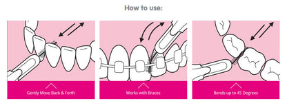 Stoddard Icon Optim Interdentals 8's - 2 Packs of 8 Interdental Brushes Size 0 Pink